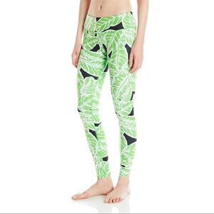 ALO Yoga Palm Springs Green Leaf Leggings